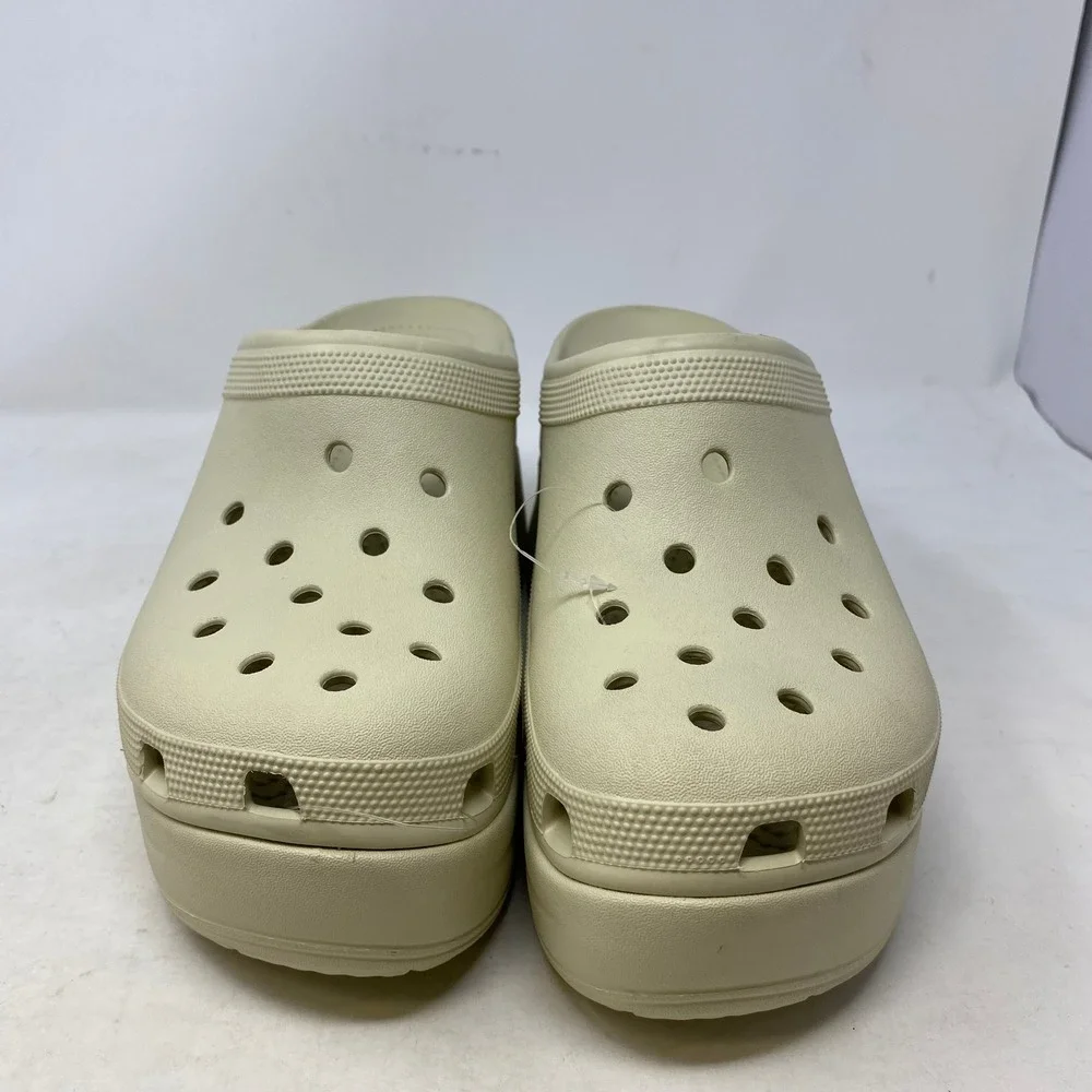 Crocs Siren Clog Bone Platform High Block Heel‎ Mens 10 Womens 12 208547